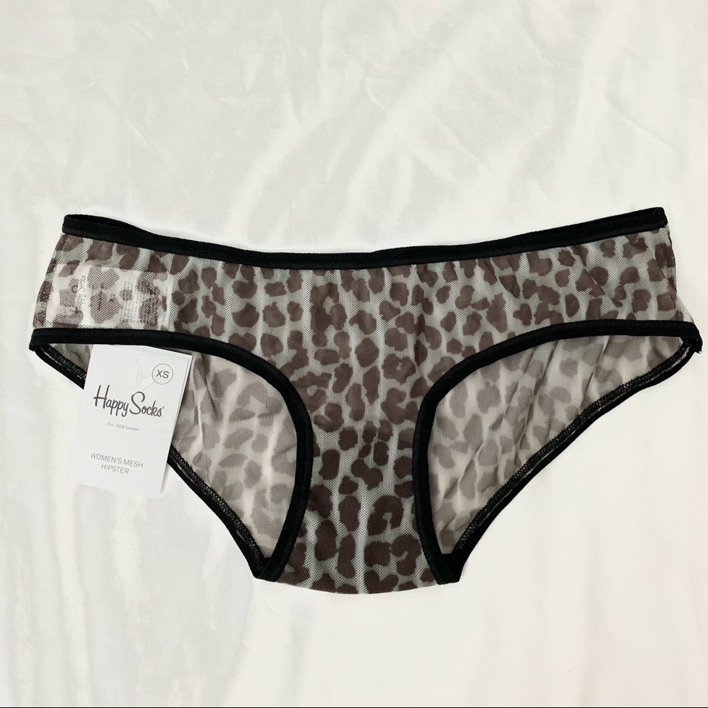 Happy Socks Leopard Mesh Hipster